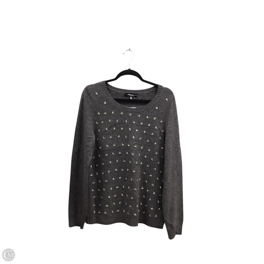 Sweater Cashmere By Saks Fifth Avenue In Grey, Size: Xl