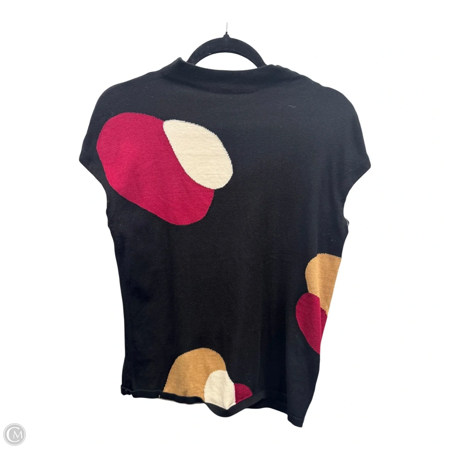 Short Sleeve Sweater By Chicos In Polkadot Pattern, Size: S