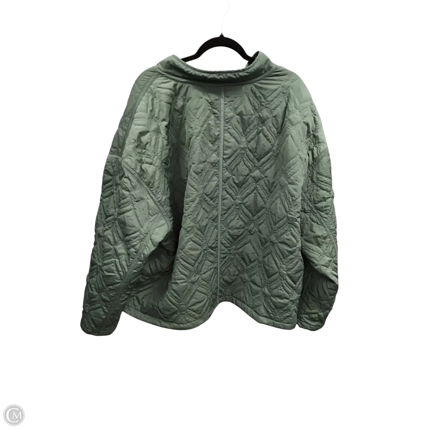 Jacket Puffer & Quilted By Fabletics In Green, Size: 2x