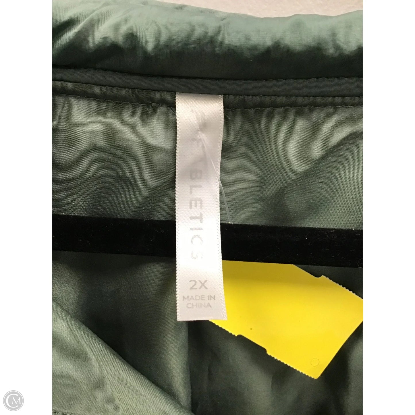 Jacket Puffer & Quilted By Fabletics In Green, Size: 2x