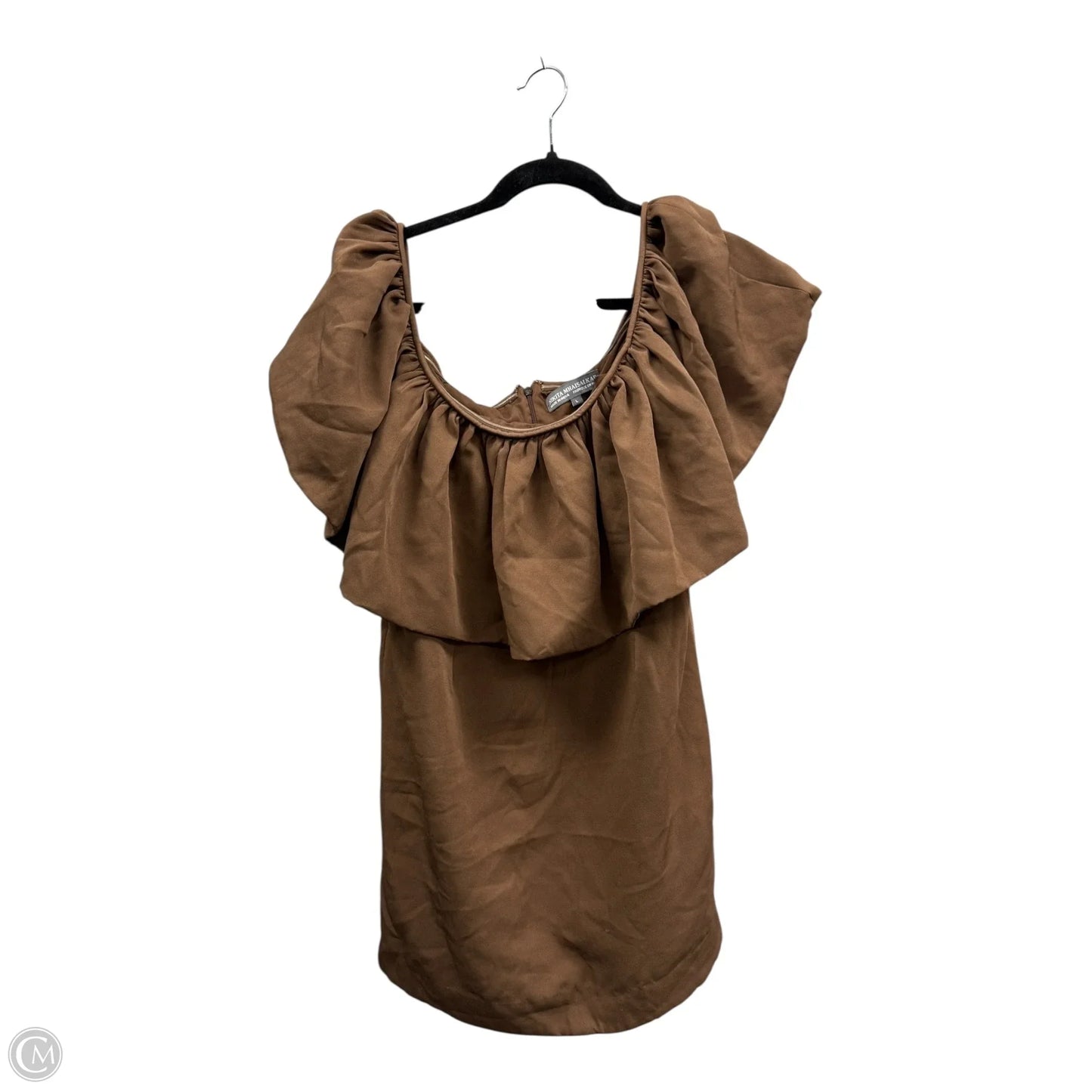 Dress Party Short By Nikita Mhaisalkar In Brown, Size: L
