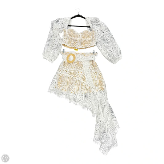 Skirt Set 2pc By 12th Tribe In White, Size: M