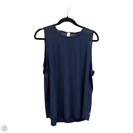 Athletic Tank Top By Lululemon In Navy, Size: 12