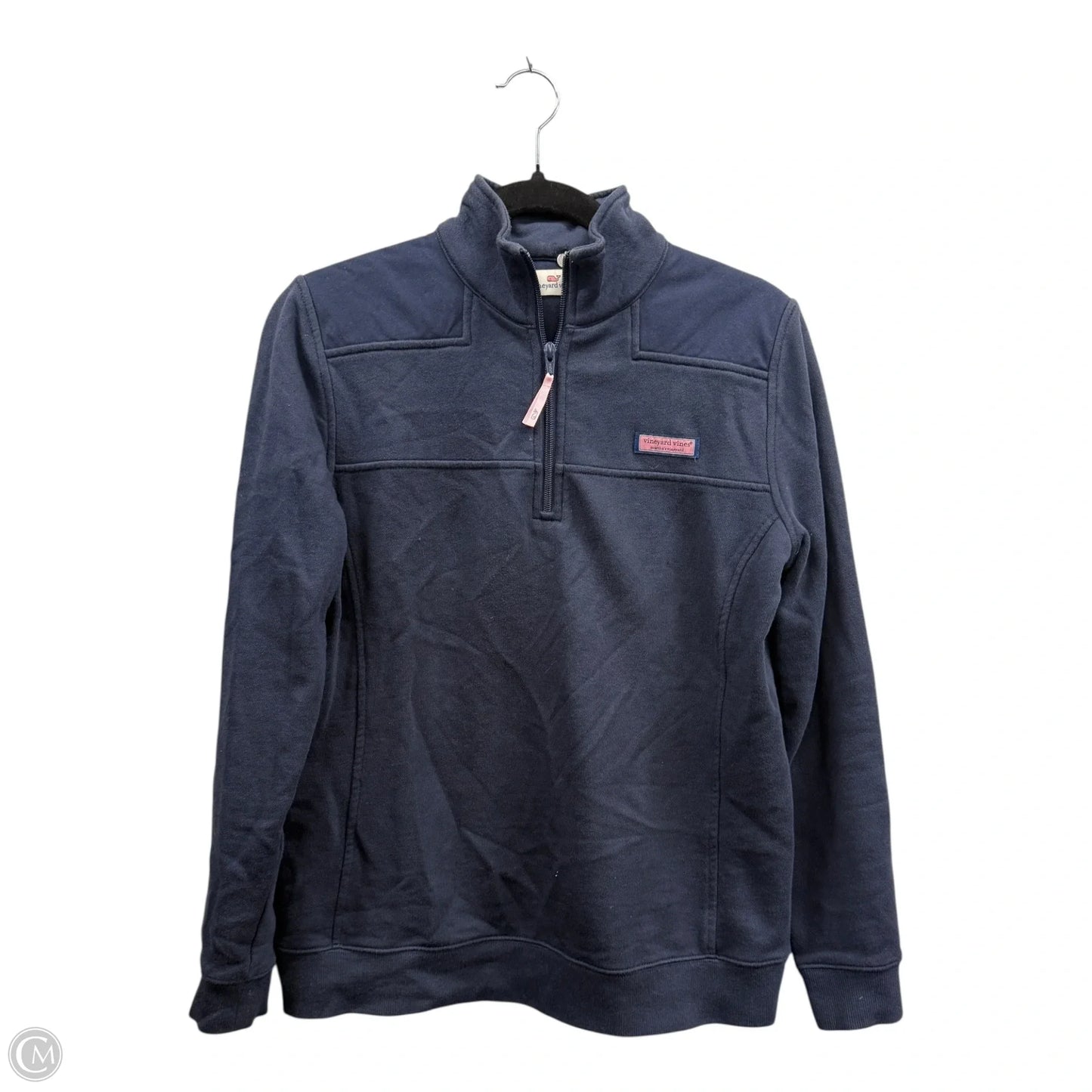 Sweatshirt Collar By Vineyard Vines In Blue, Size: S