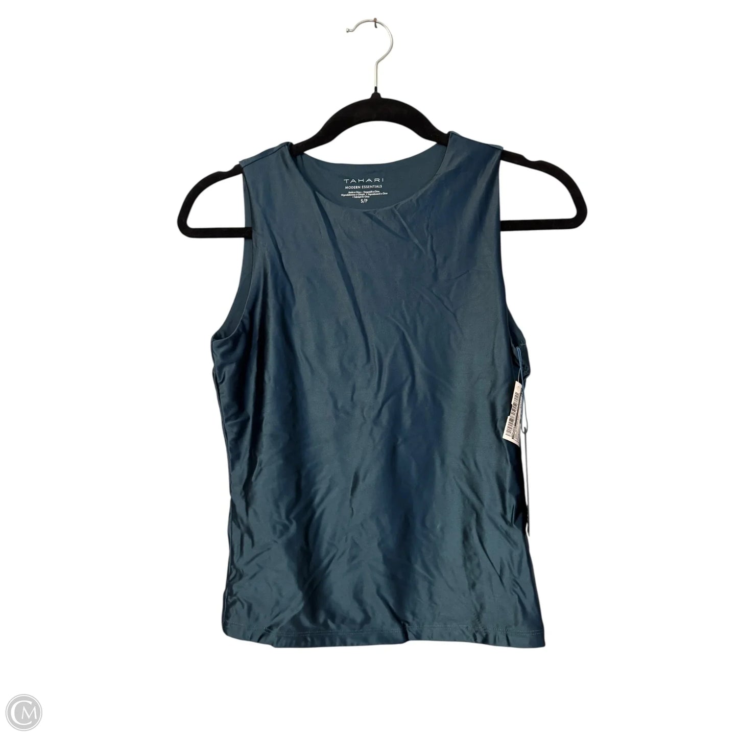 Top Sleeveless By Tahari In Green, Size: S