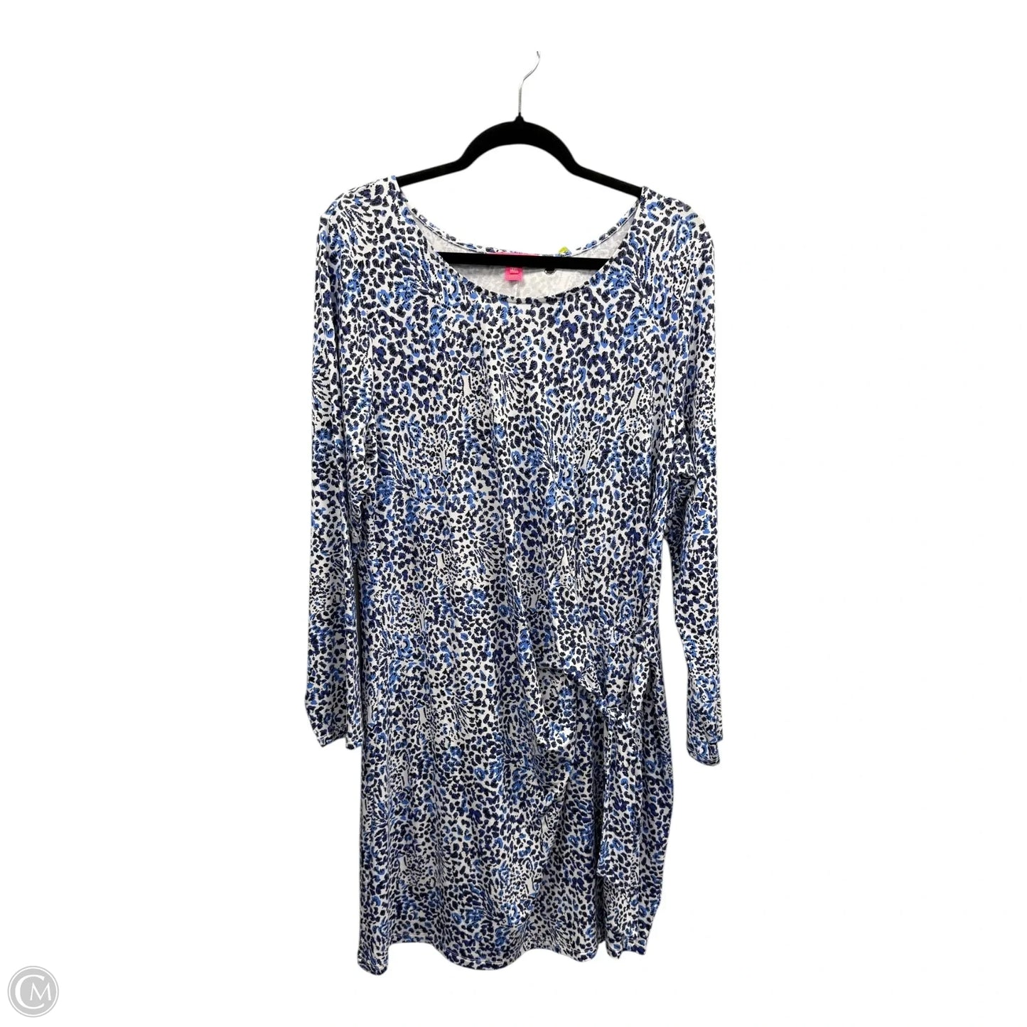 Dress Designer By Lilly Pulitzer In Blue & White, Size: Xxl