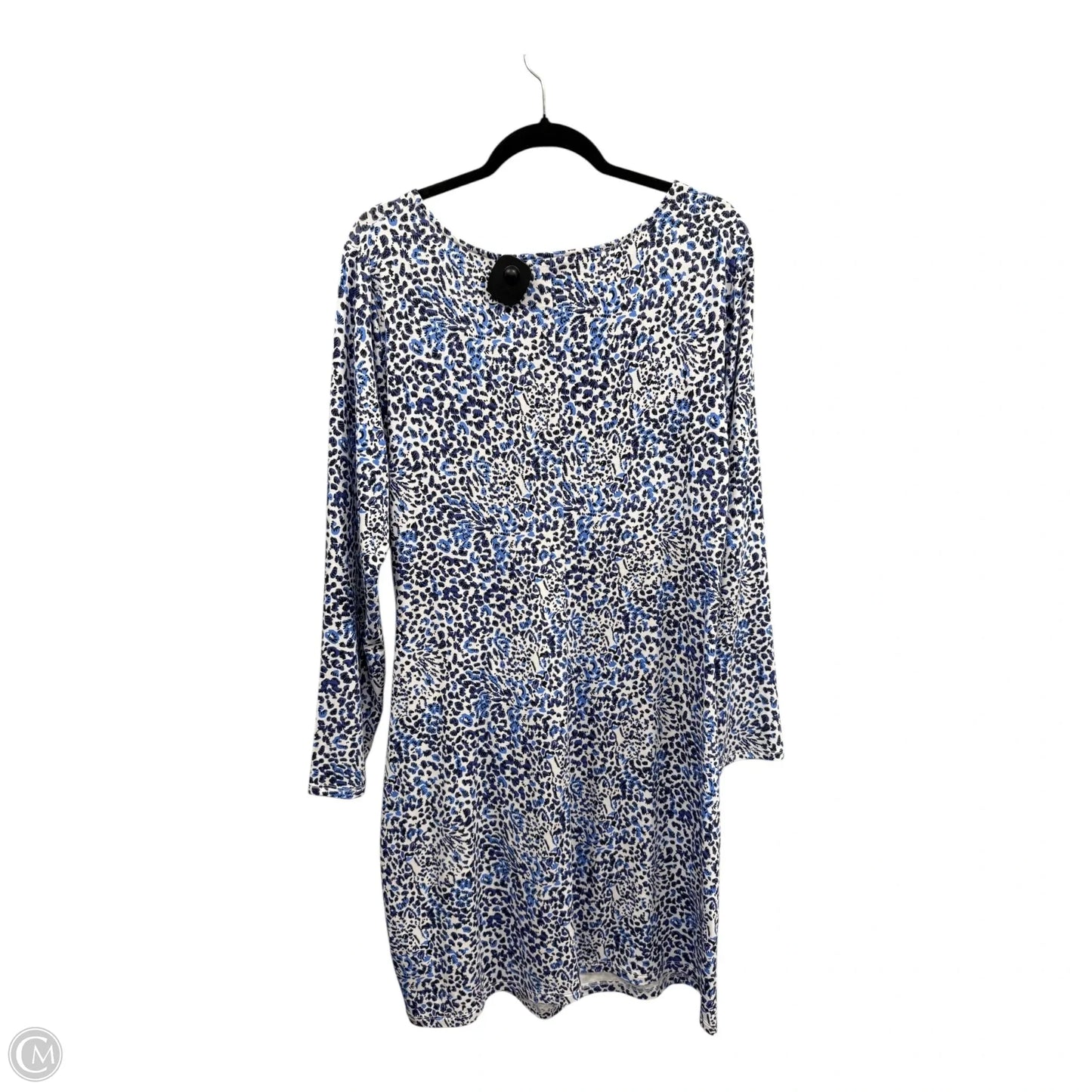 Dress Designer By Lilly Pulitzer In Blue & White, Size: Xxl