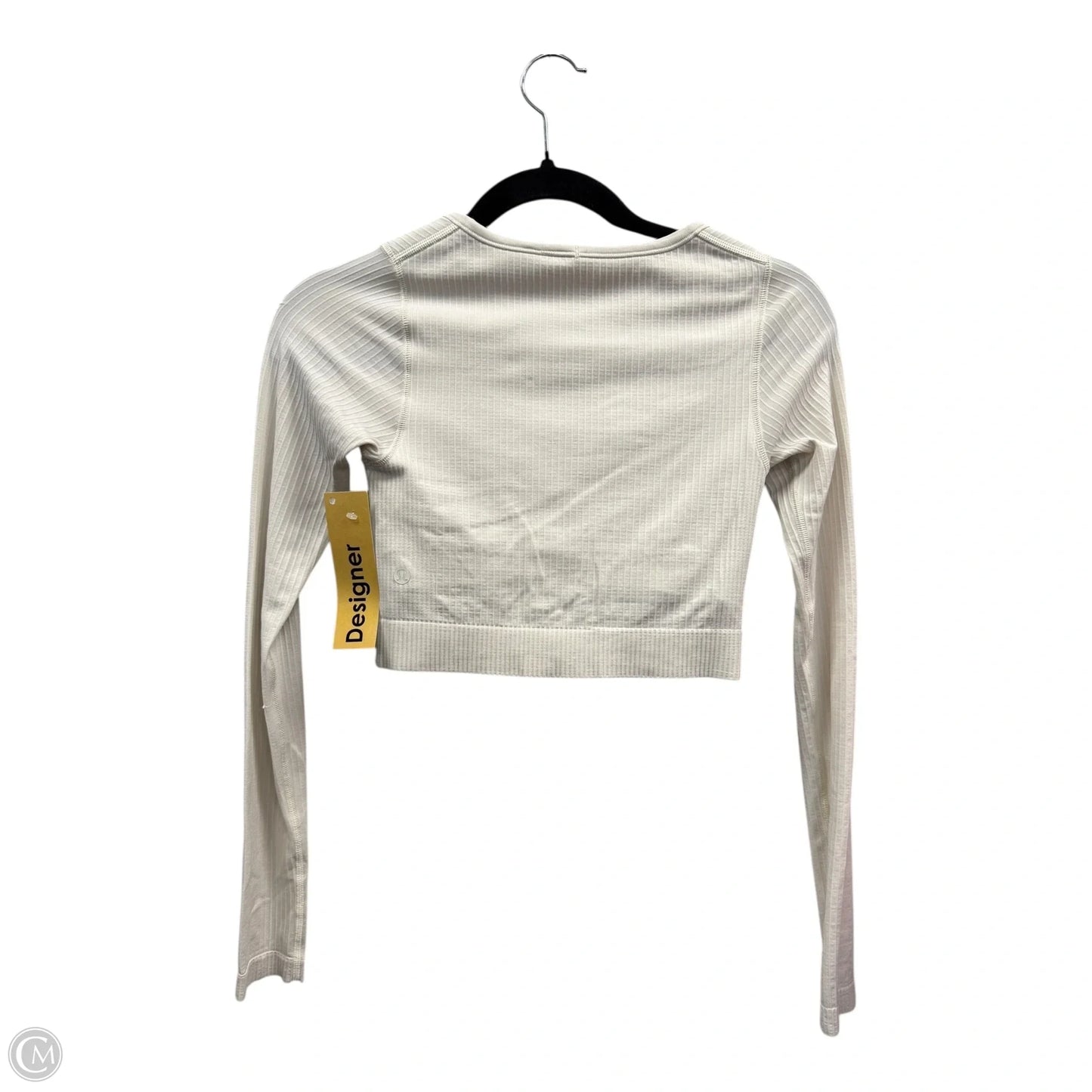 Athletic Top Long Sleeve Crewneck By Lululemon In Tan, Size: 4