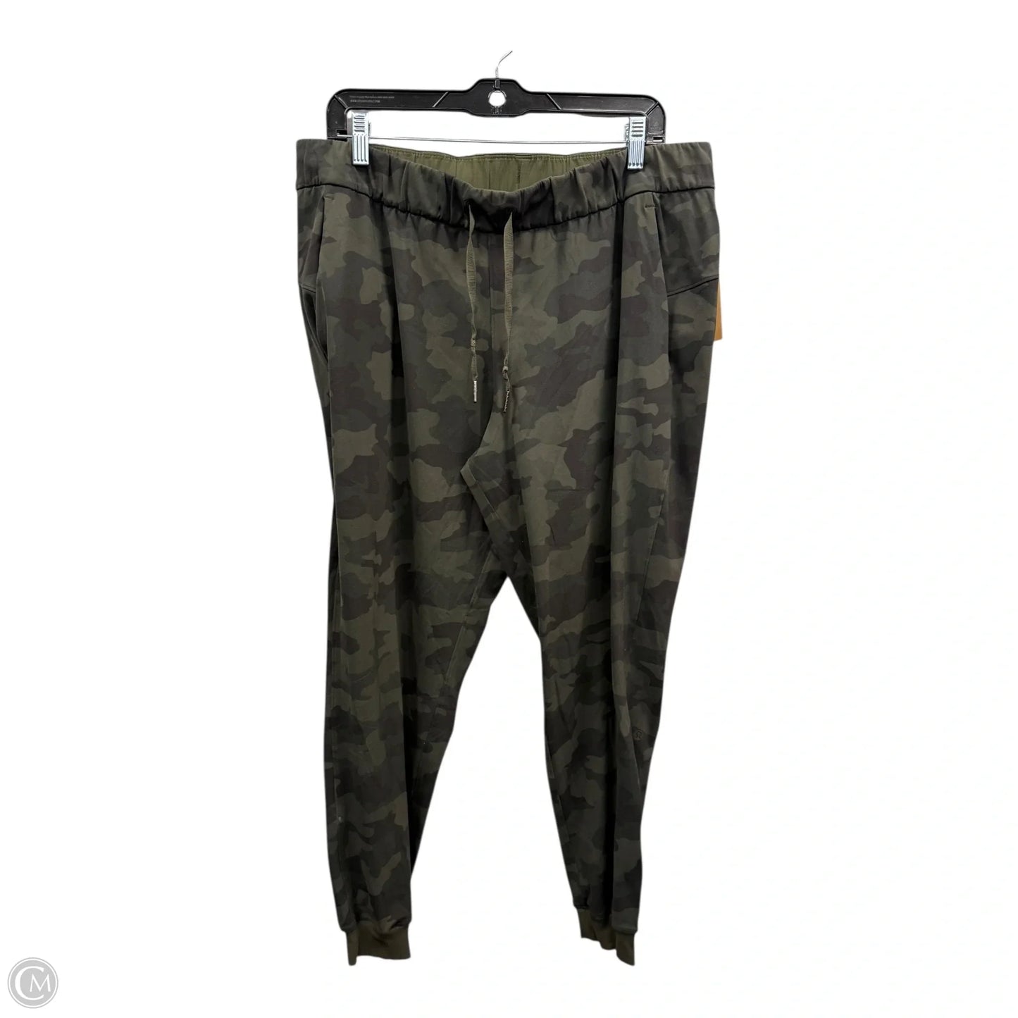 Athletic Leggings By Lululemon In Camouflage Print, Size: L