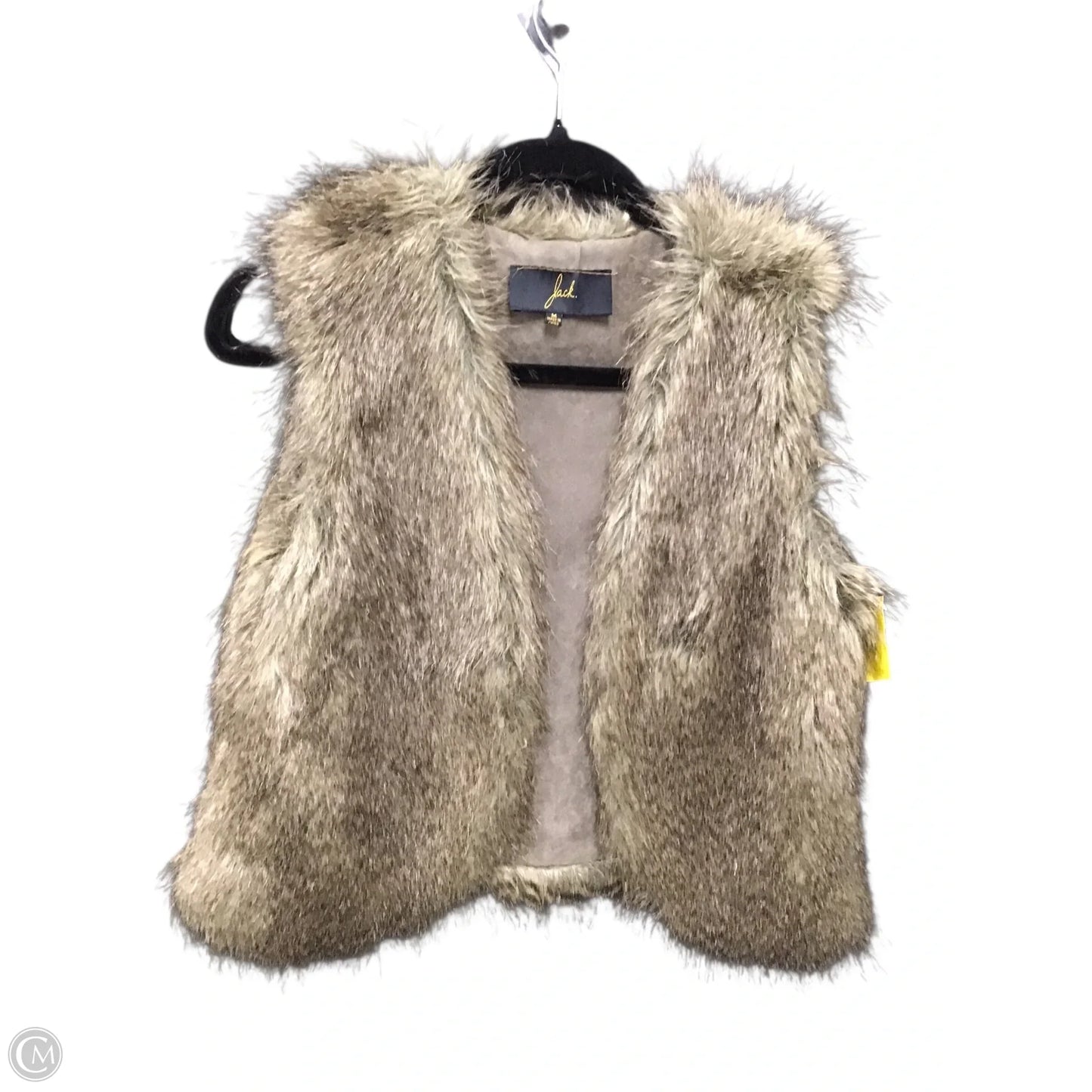 Vest Faux Fur & Sherpa By Jack In Brown & Tan, Size: M