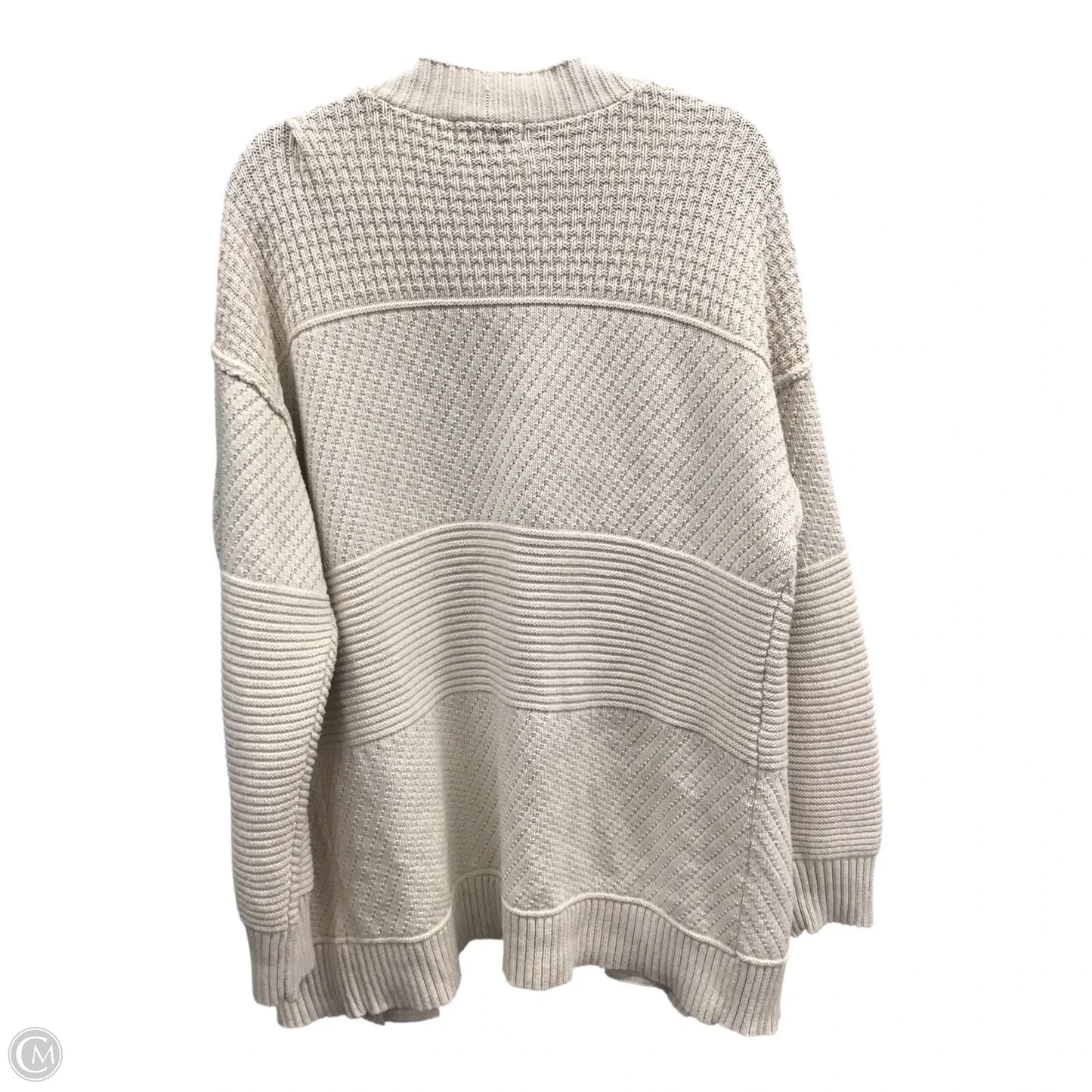 Sweater Cardigan Designer By Frye In Tan, Size: L