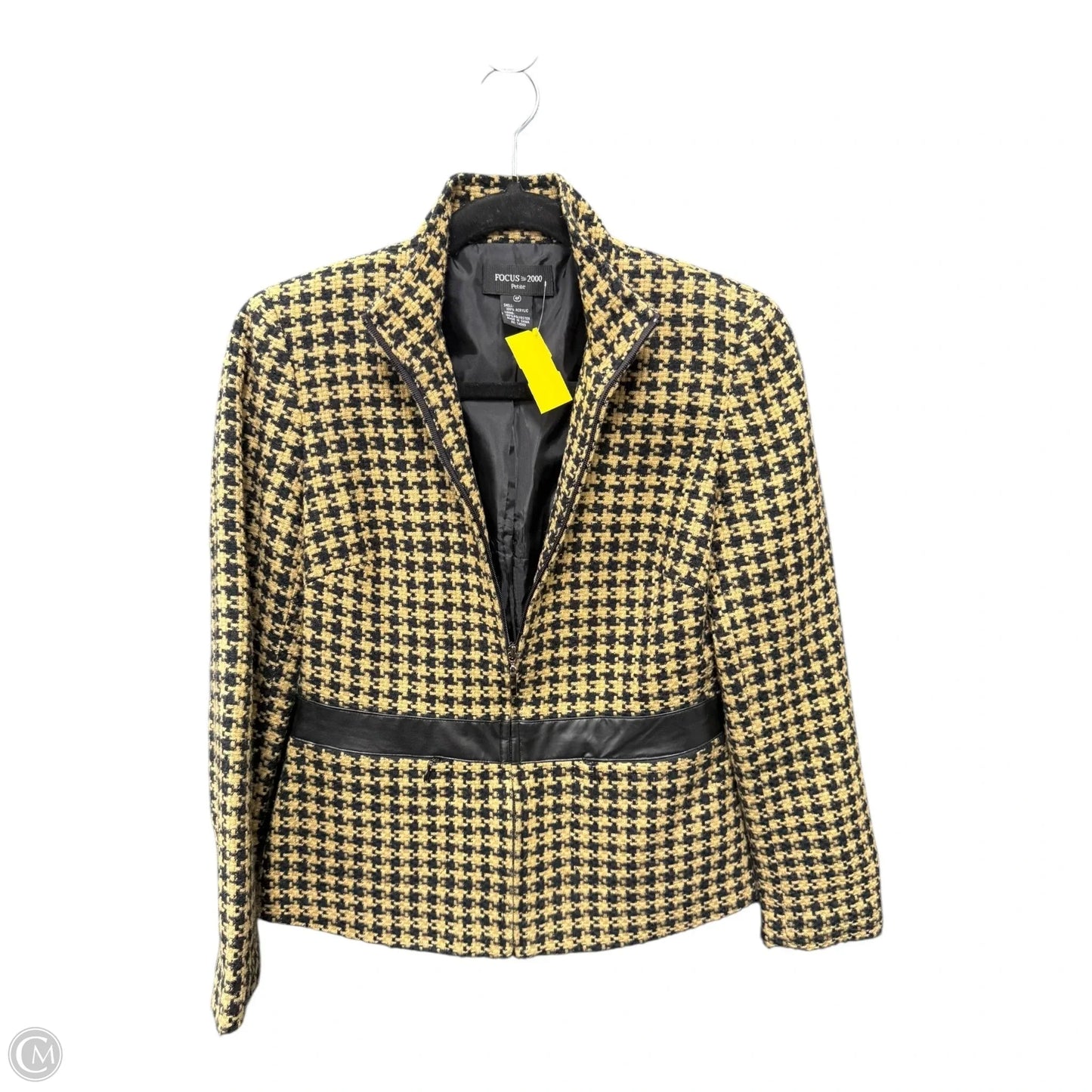 Blazer By Focus 2000 In Black & Tan, Size: 4p