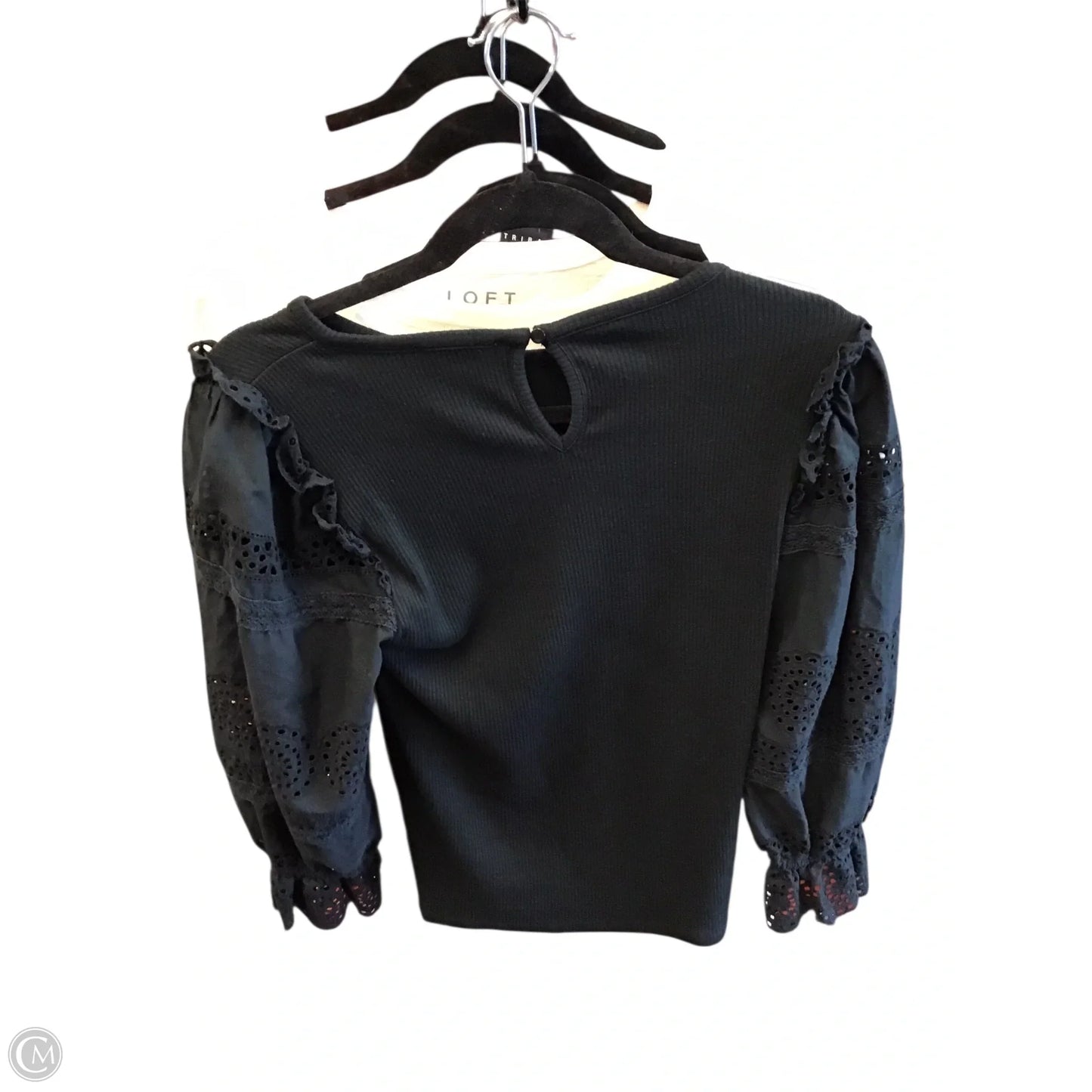 Top Long Sleeve By J. Crew In Black, Size: S