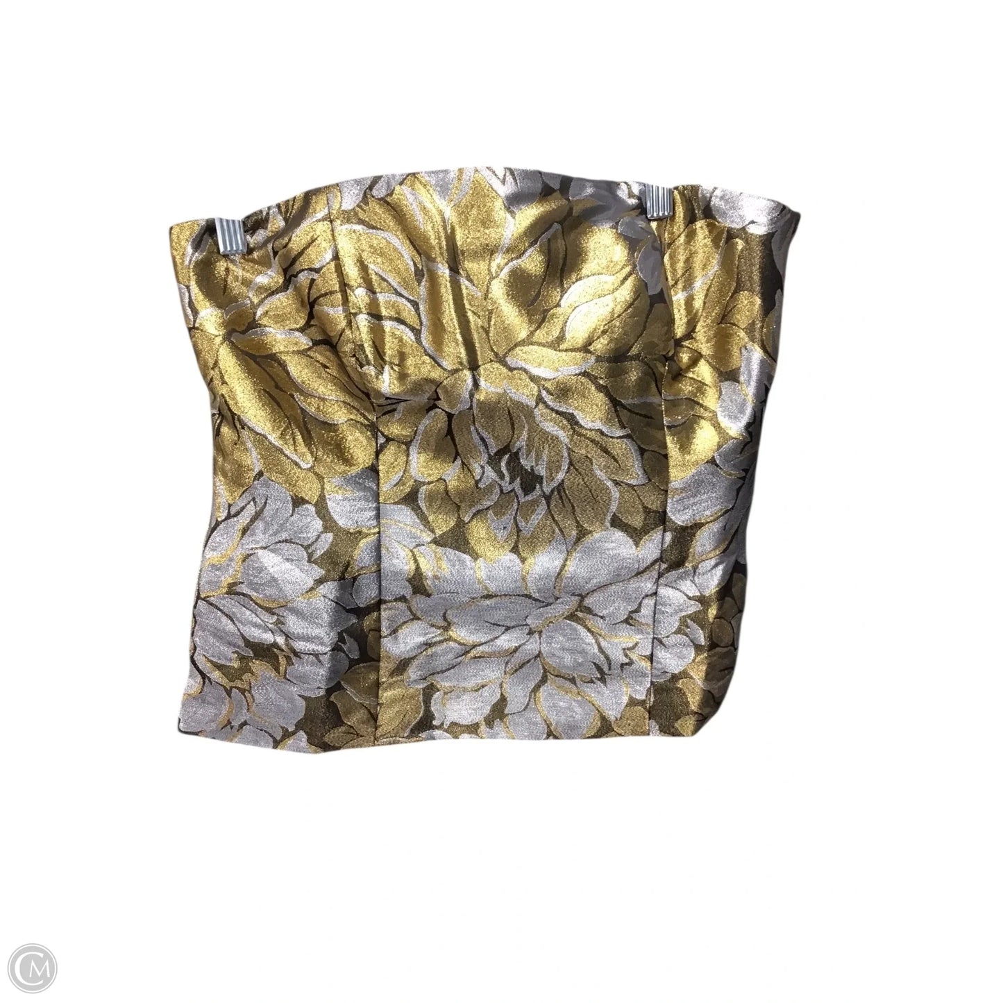 Top Sleeveless Designer By Lilly Pulitzer In Gold & Silver, Size: 8