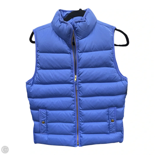 Vest Puffer & Quilted By J. Crew In Blue, Size: M