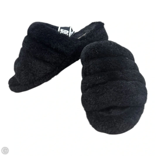 Slippers Designer By Ugg In Black, Size: 8