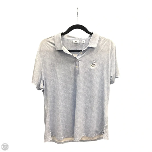 Athletic Top Short Sleeve By Clothes Mentor In Blue, Size: Xl