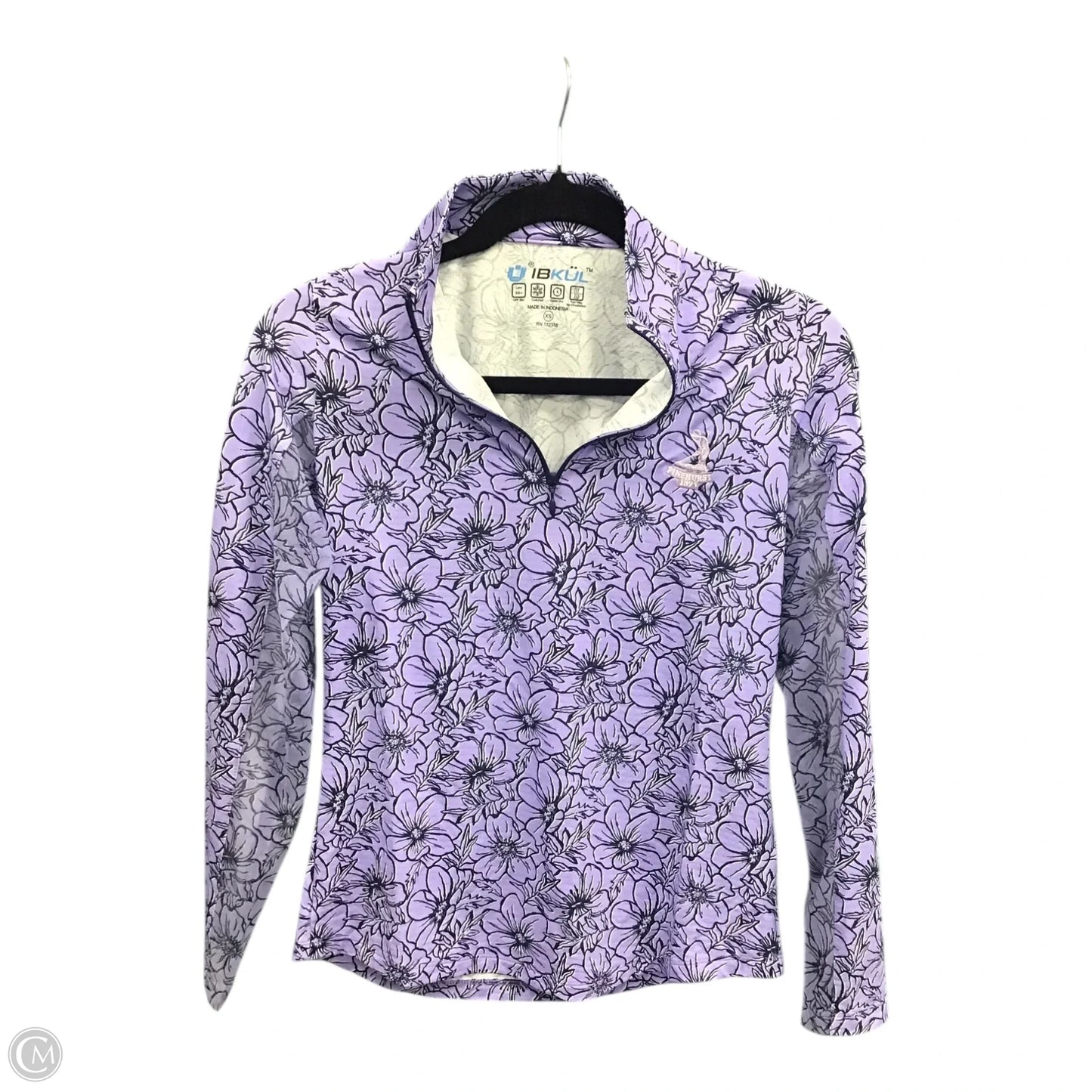Athletic Jacket By Clothes Mentor In Floral Print, Size: Xs