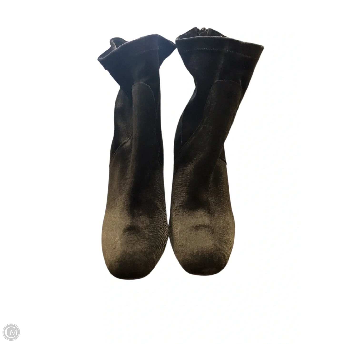 Boots Ankle Heels By Charlotte Russe In Grey, Size: 9