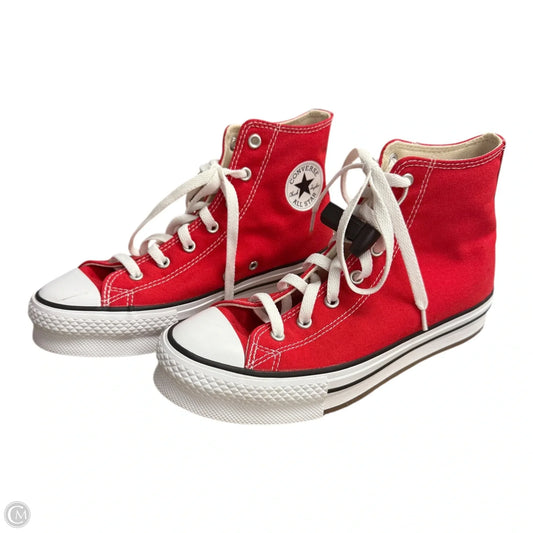 Shoes Sneakers By Converse In Red, Size: 6