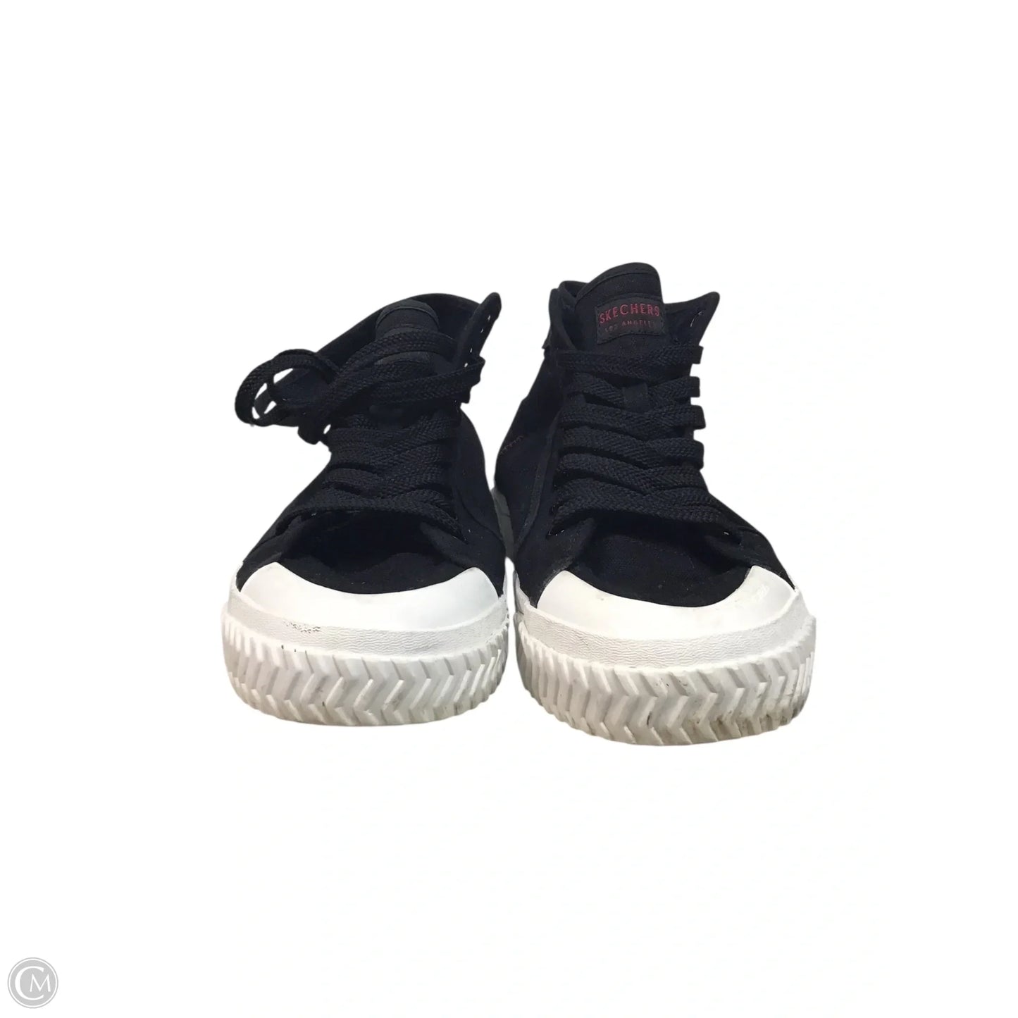 Shoes Sneakers By Skechers In Black & White, Size: 9