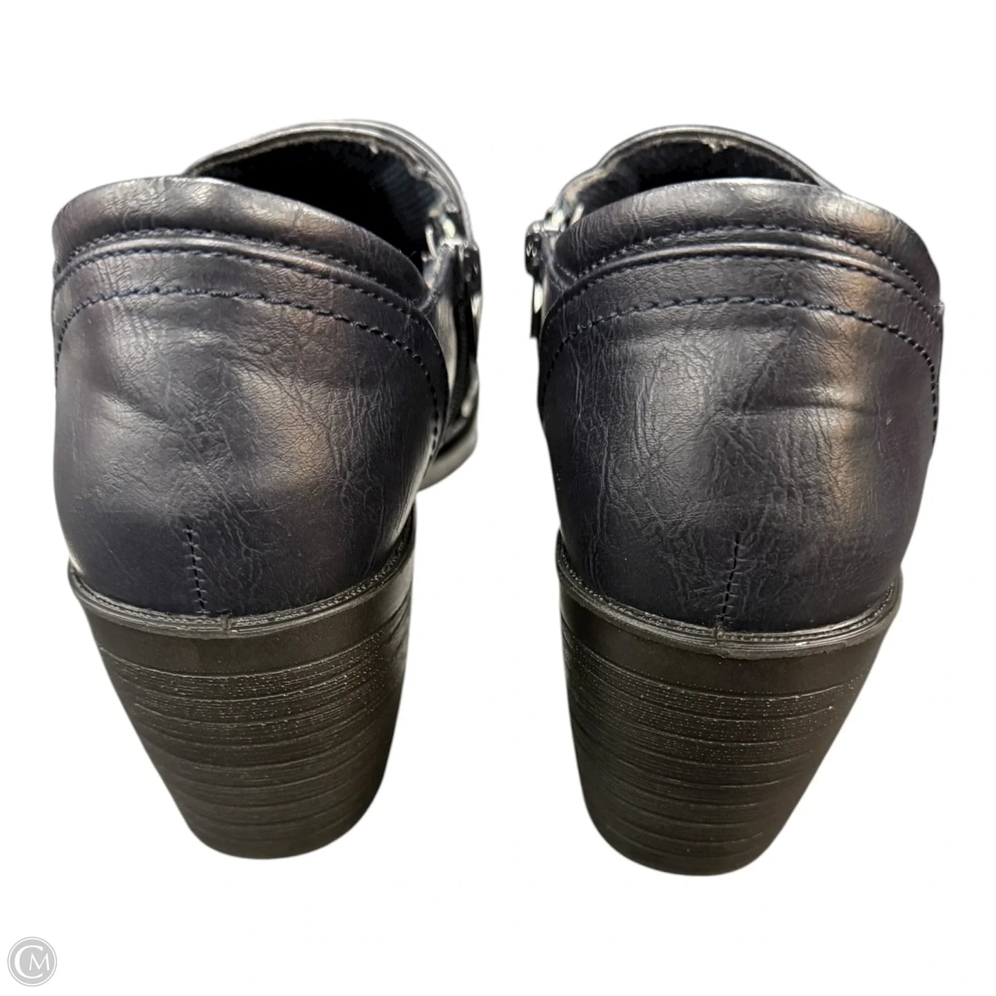 Shoes Heels Block By Easy Street In Blue, Size: 9.5