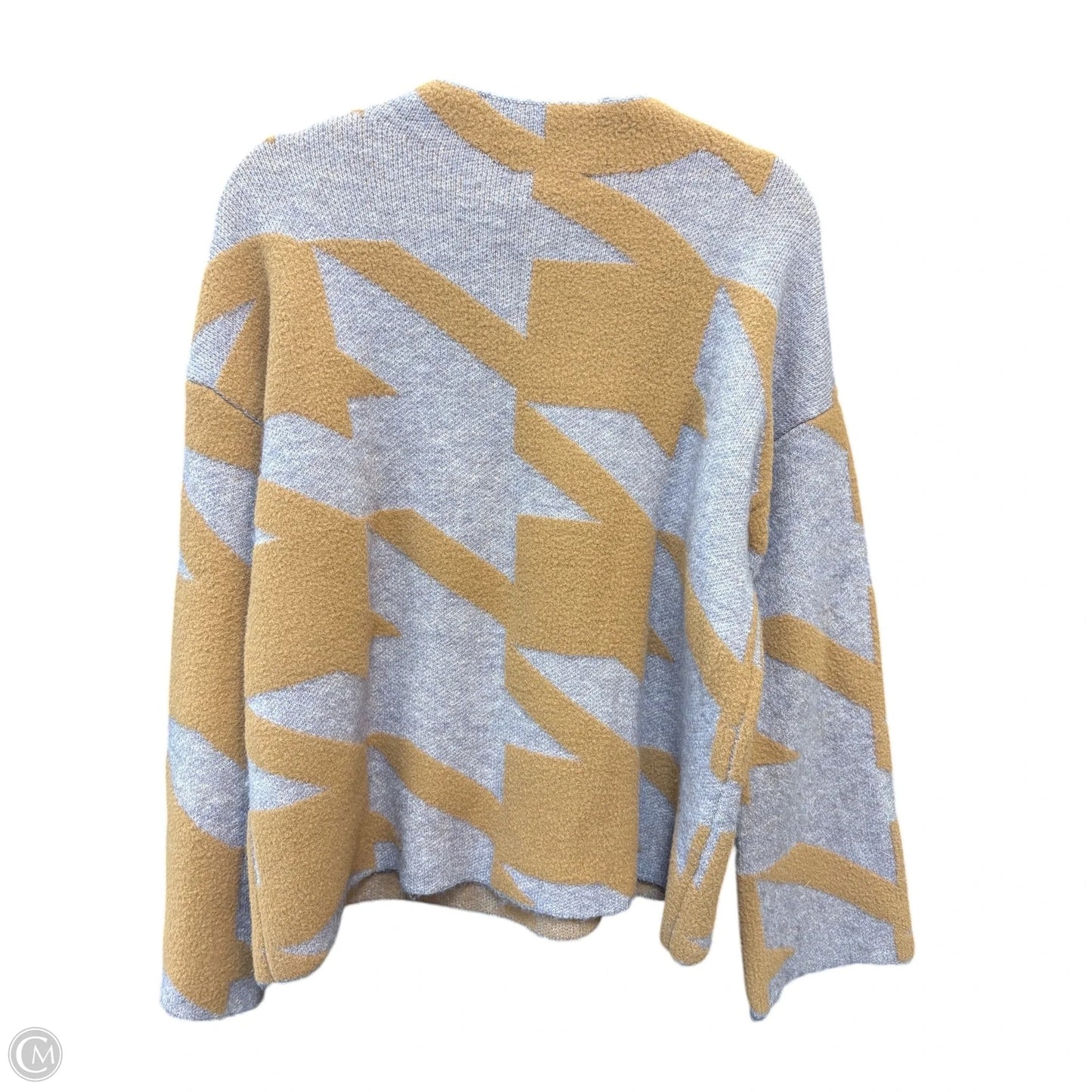 Sweater By Ann Taylor In Purple & Tan, Size: M