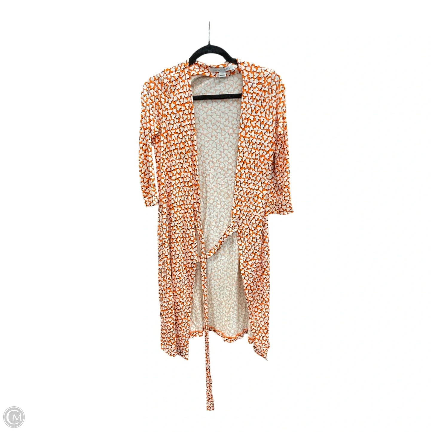 Dress Designer By Diane Von Furstenberg In Cream & Orange, Size: 6