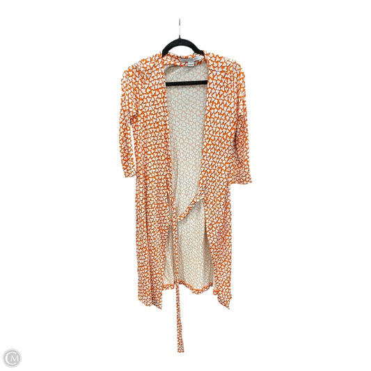 Dress Designer By Diane Von Furstenberg In Cream & Orange, Size: 6