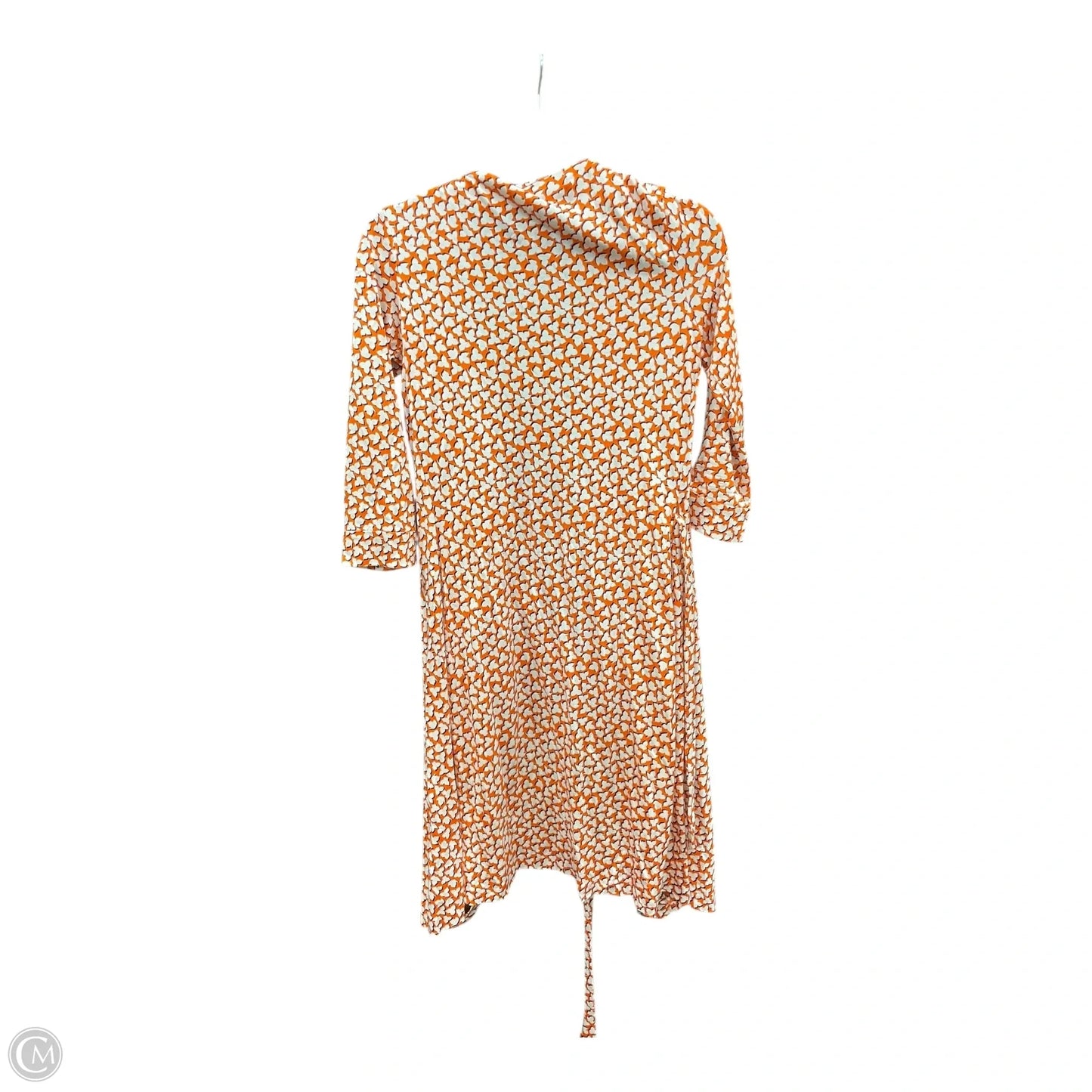 Dress Designer By Diane Von Furstenberg In Cream & Orange, Size: 6