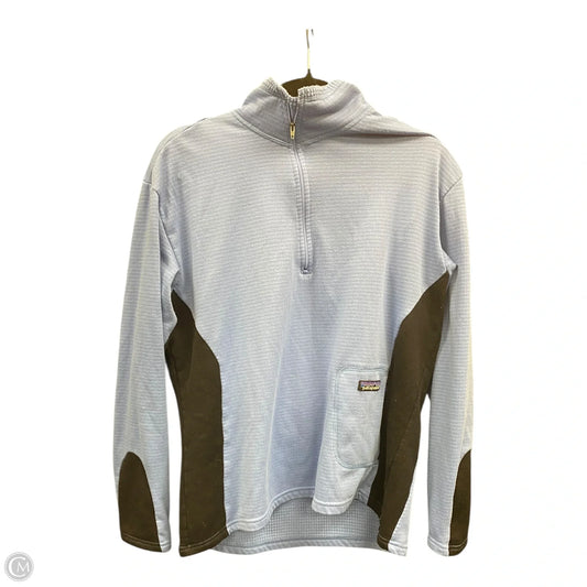 Athletic Jacket By Patagonia In Black & Blue, Size: L