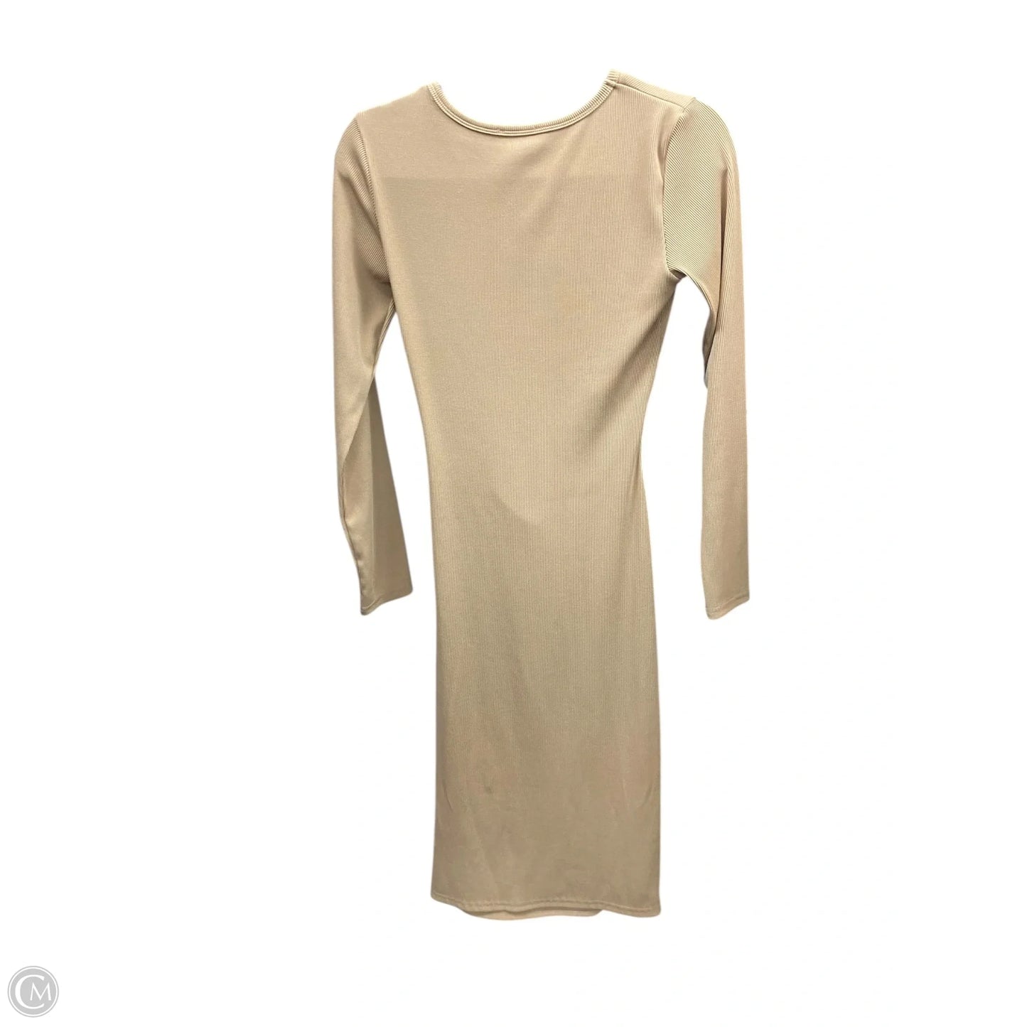 Dress Casual Midi By Prettygarden In Tan, Size: S