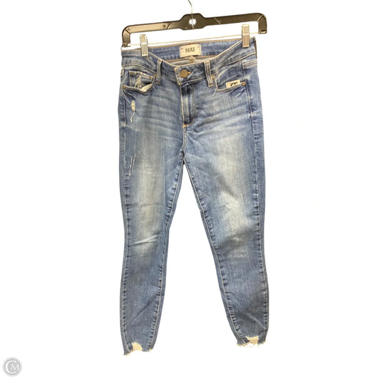 Jeans Skinny By Paige In Blue, Size: 4