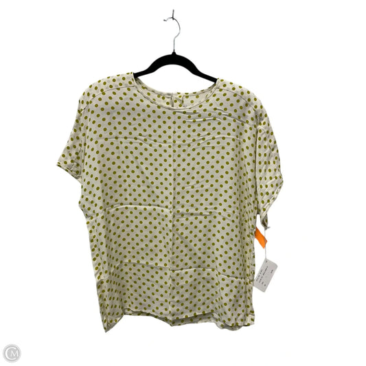 Top Short Sleeve By Rafaella In Polkadot Pattern, Size: L