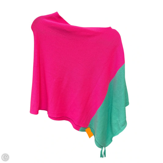 Poncho Designer By Lilly Pulitzer In Green & Pink, Size: Osfm