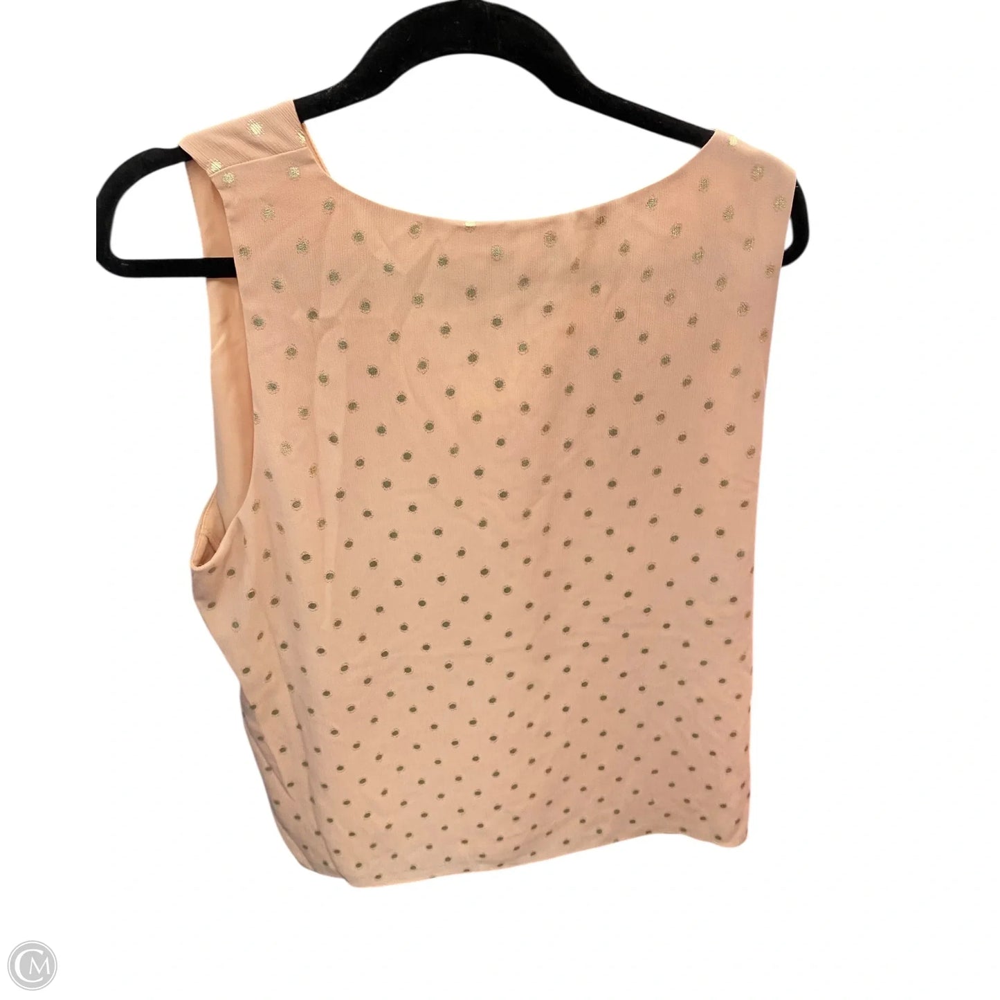 Blouse Sleeveless By Nine West In Peach, Size: Xxl