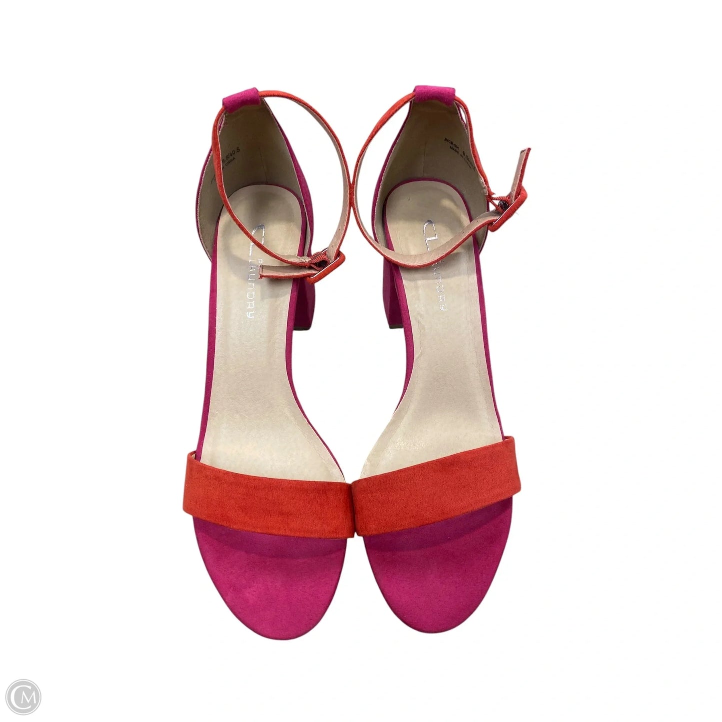 Shoes Heels Block By Cl By Chinese Laundry In Pink & Red, Size: 9.5