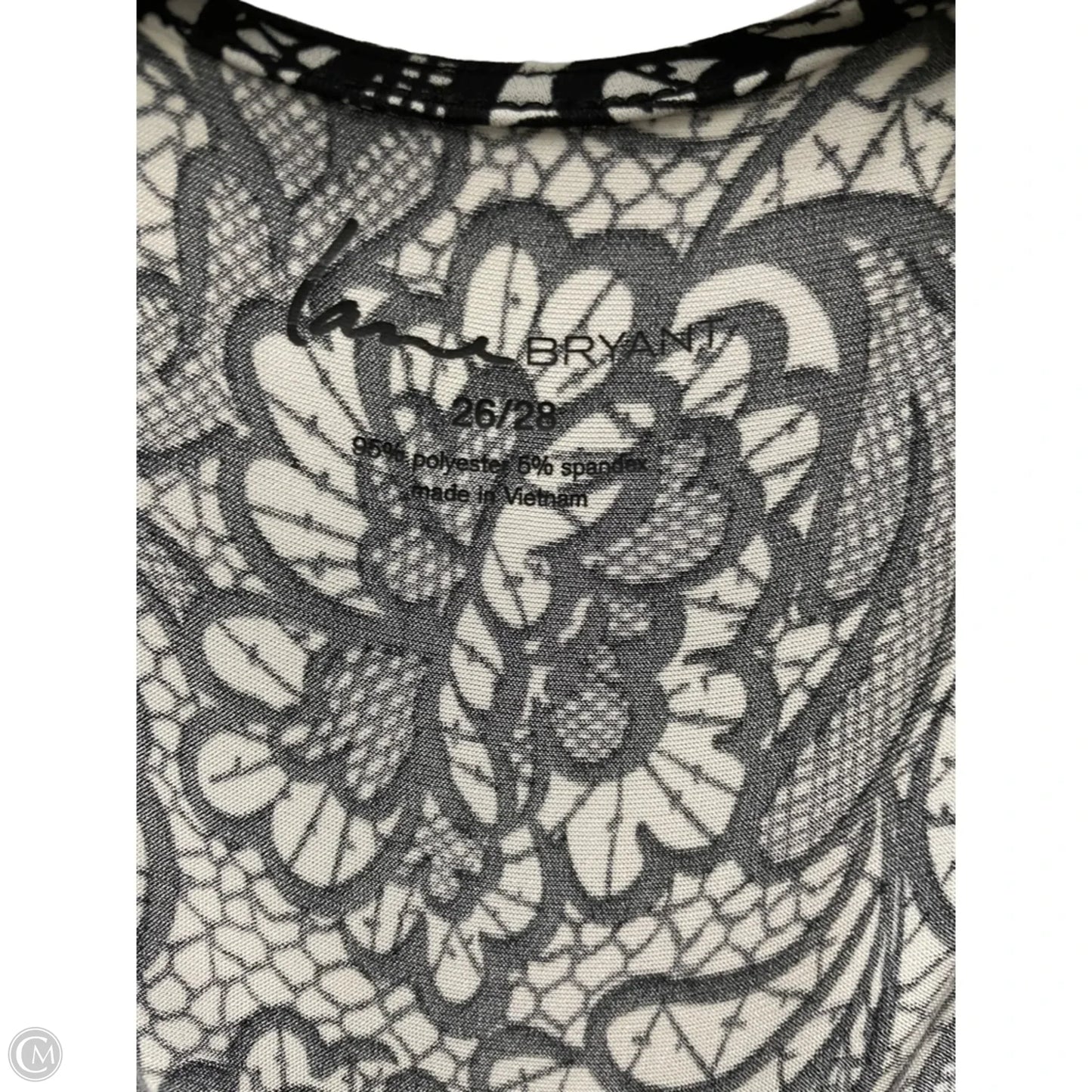 Top Sleeveless By Lane Bryant In Black & White, Size: 4x