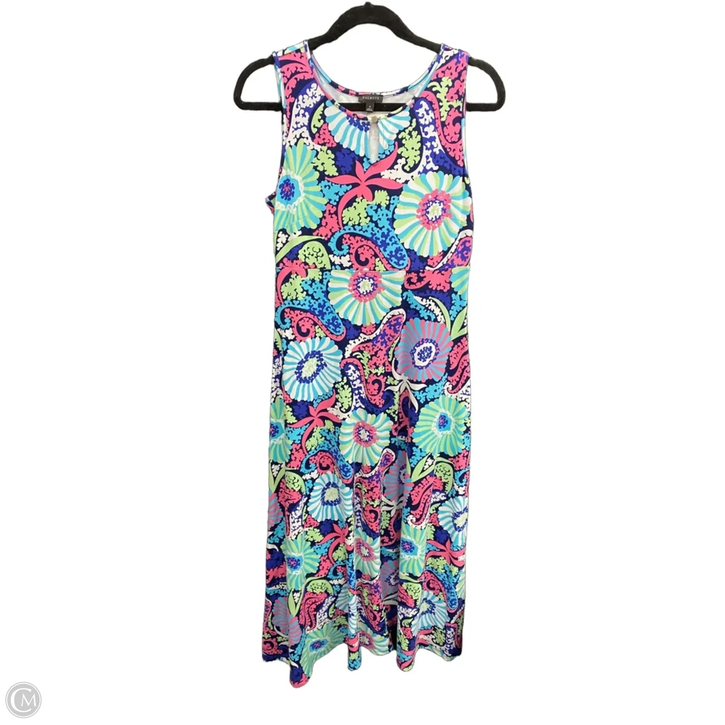 Dress Casual Maxi By Talbots In Blue & Pink, Size: S