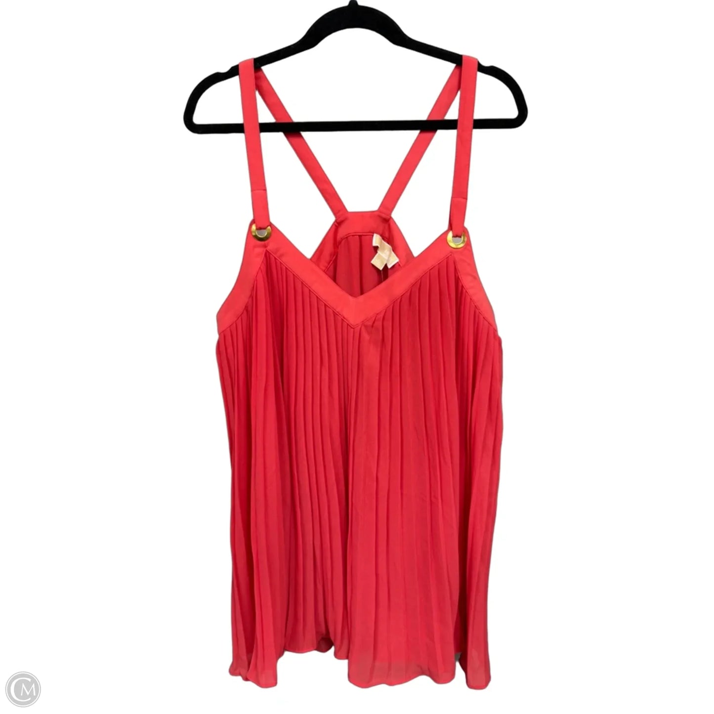 Blouse Sleeveless By Michael By Michael Kors In Coral, Size: Xl