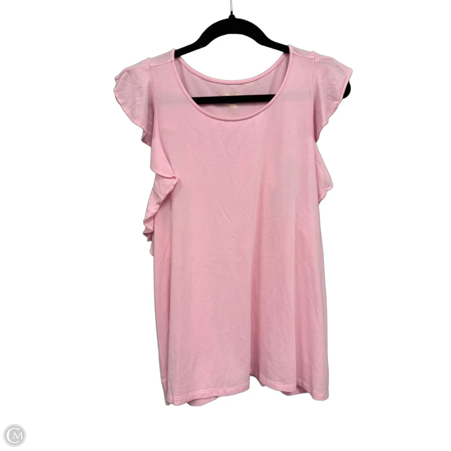Top Short Sleeve Designer By Lilly Pulitzer In Pink, Size: Xl