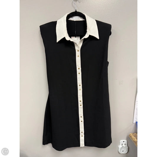 Dress Casual Short By Zara In Black & White, Size: Xl