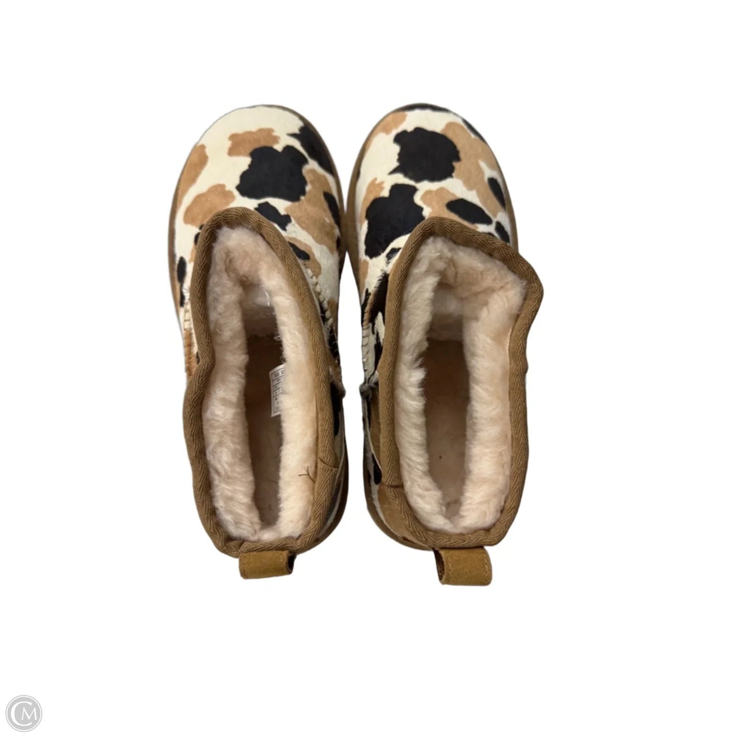 Boots Designer By Ugg In Black & Tan, Size: 8
