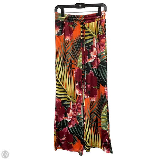 Pants Lounge By Clothes Mentor In Green & Pink, Size: L