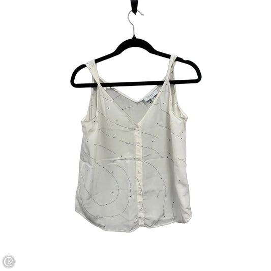 Top Sleeveless By Equipment In Cream, Size: Xl