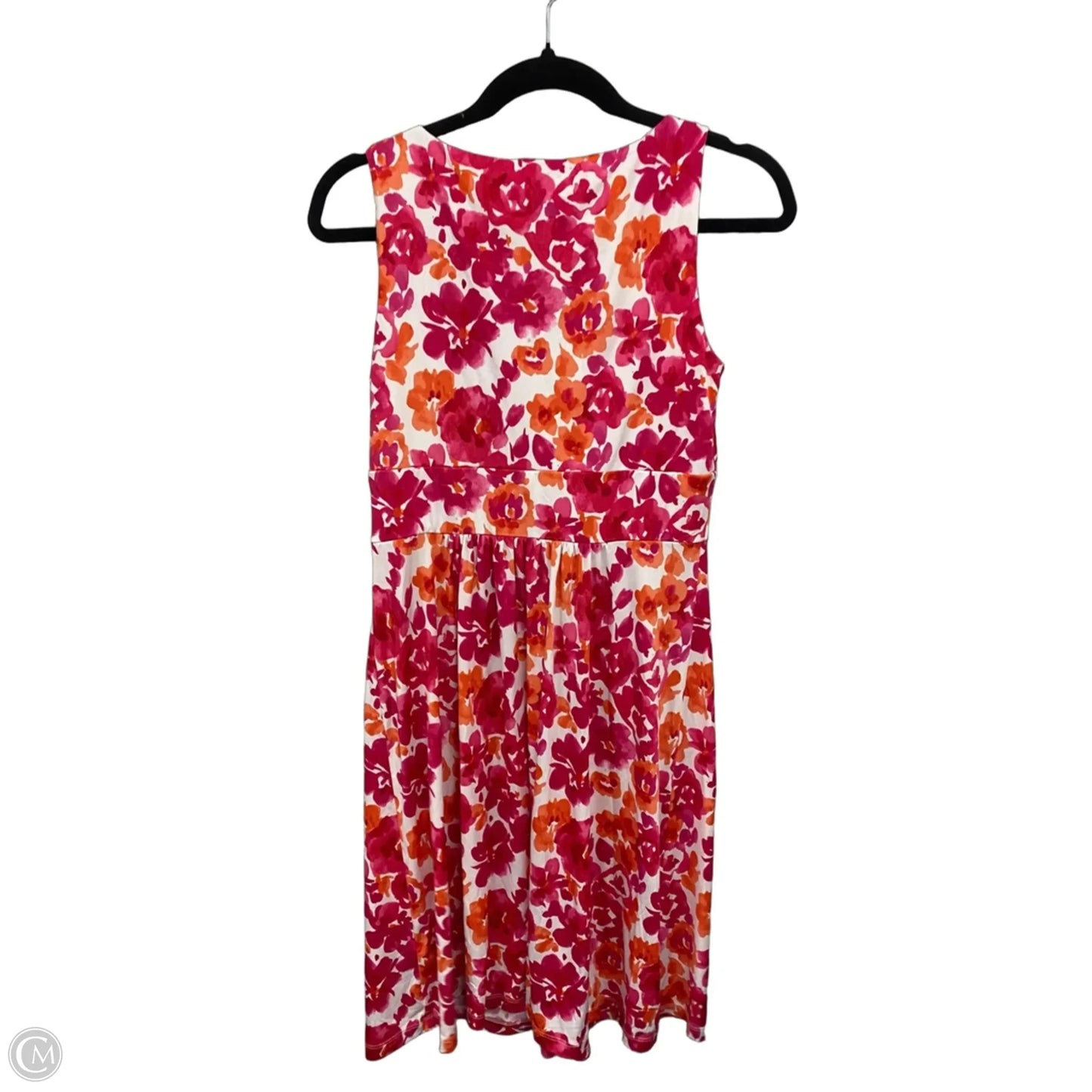 Dress Casual Short By Chaps In Pink & White, Size: M