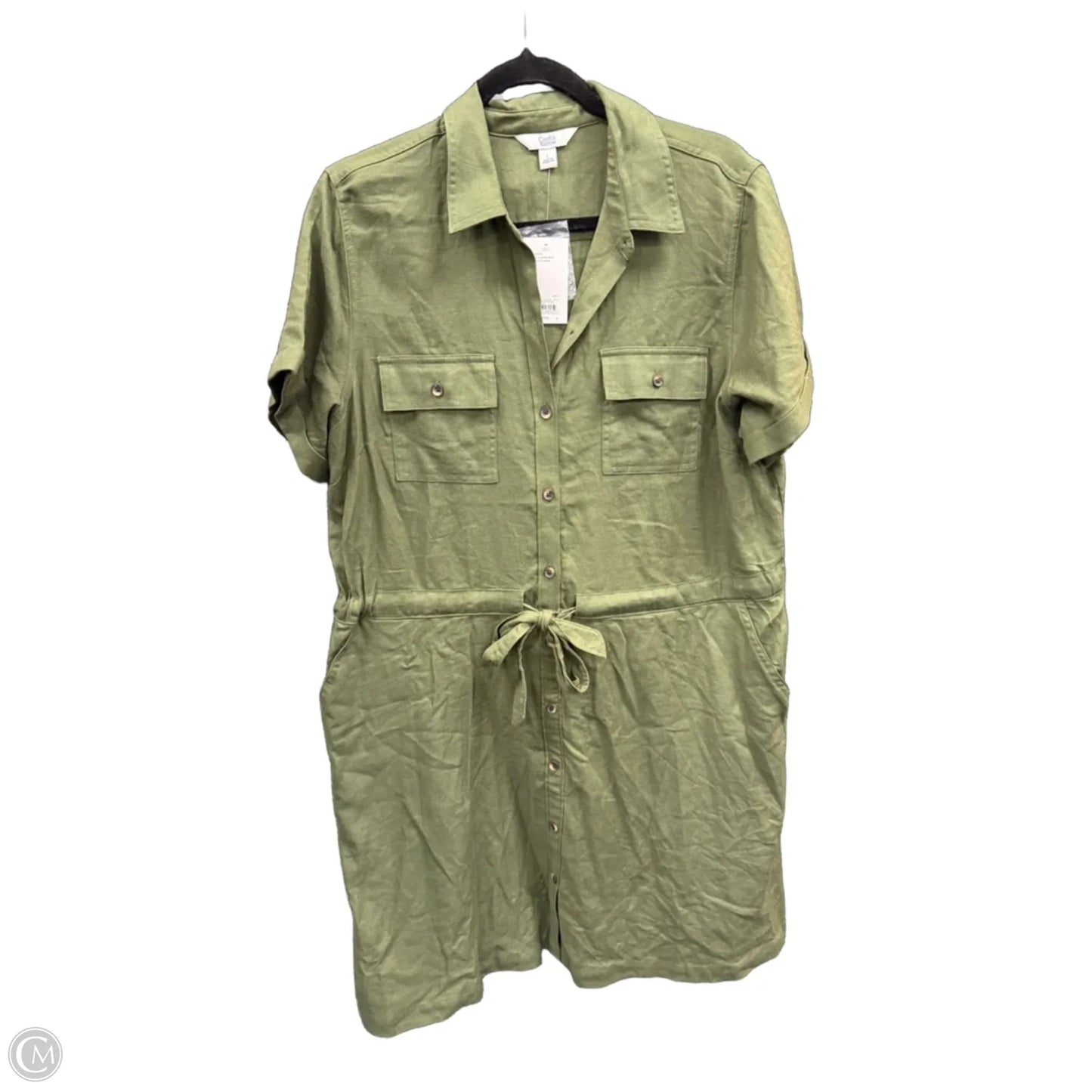 Dress Casual Short By Croft And Barrow In Green, Size: L