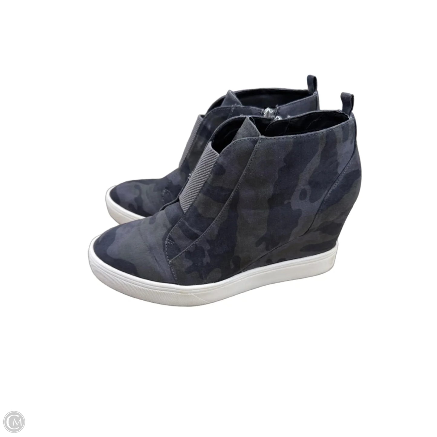 Shoes Heels Wedge By Mia In Camouflage Print, Size: 8