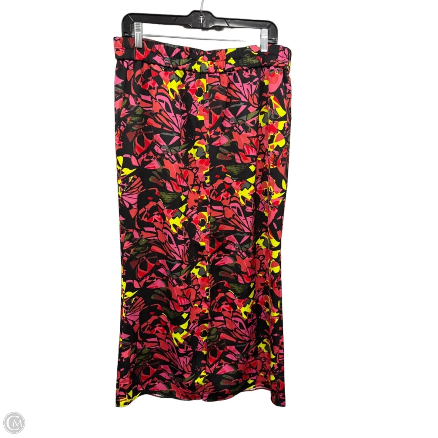 Skirt Maxi By Open Edit In Black & Red, Size: L