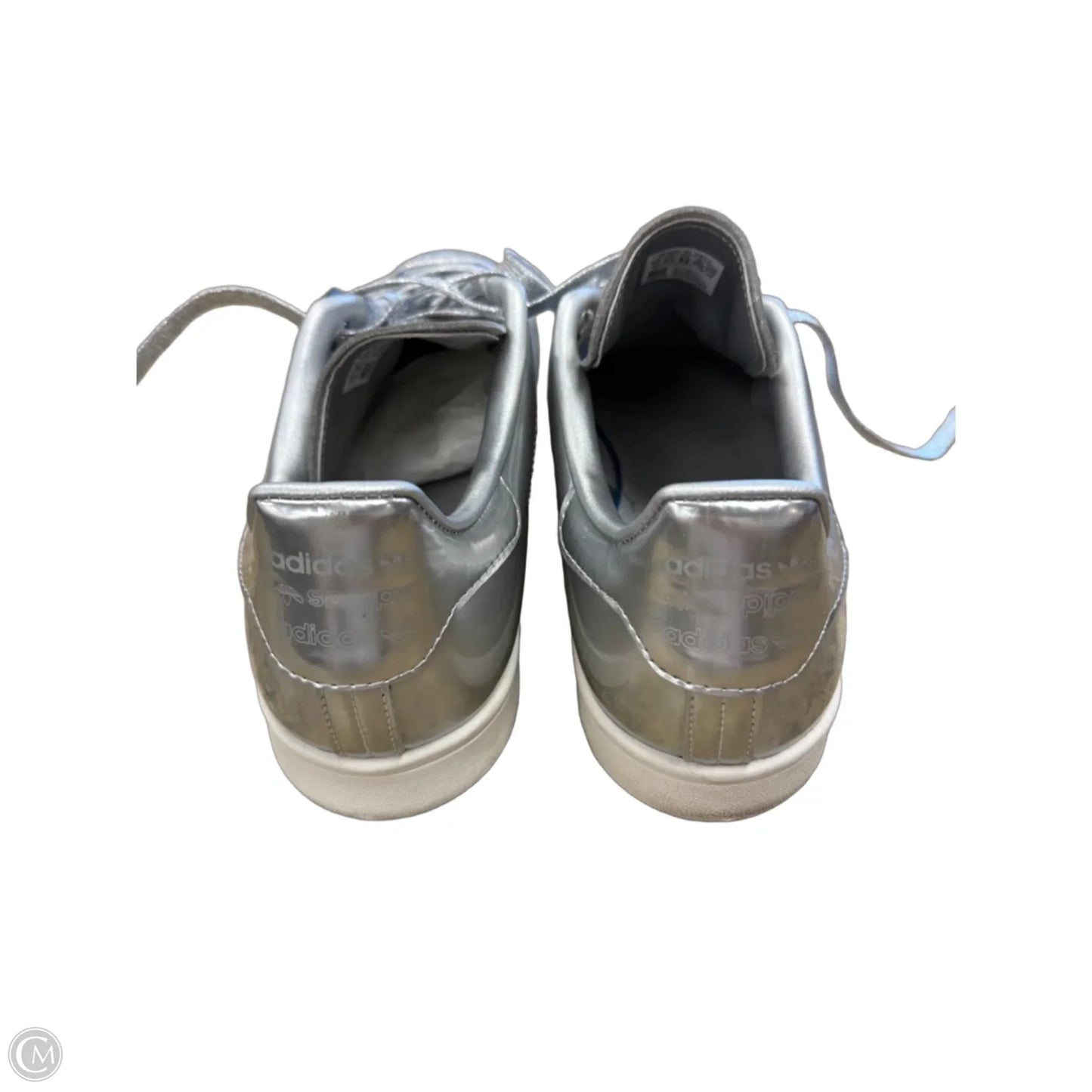 Shoes Sneakers By Adidas In Silver, Size: 11